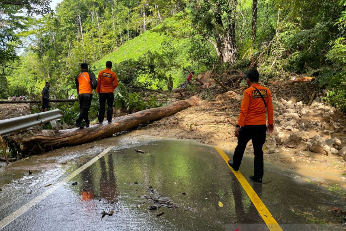 Sejumlah ruas jalan di pulau Sumba tertimbun longsor