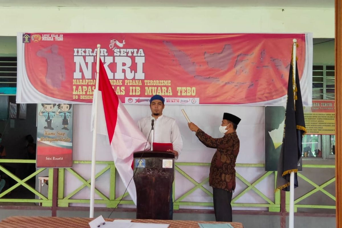 Narapidana teroris di Jambi melaksanakan ikrar setia kepada NKRI