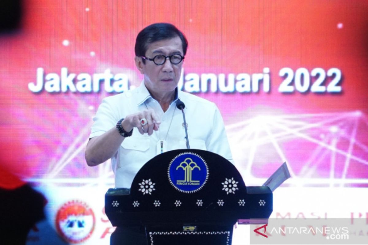 Yasonna : Kemenkumham miliki delapan sasaran strategis kinerja 2022