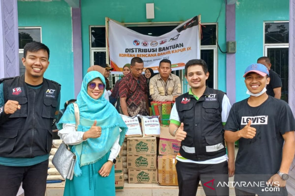 ACT Payakumbuh bersama GOW Lima Puluh Kota bantu korban banjir di Kapur IX