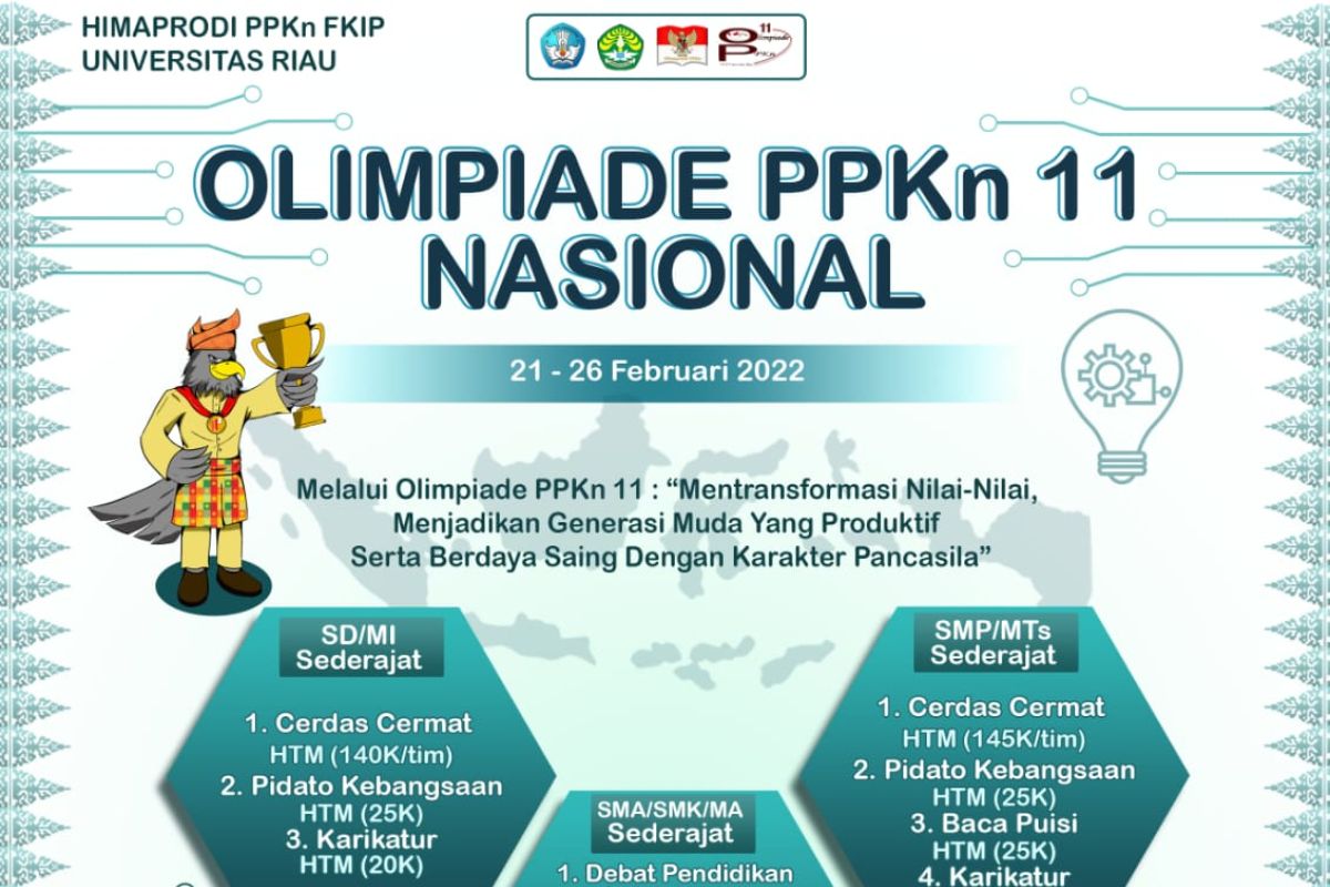 Berikut acara dan lomba Olimpiade PPKn XI di Unri