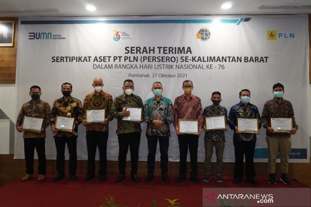 PLN Kalimantan bagian Barat rampungkan 1.328 sertifikat aset negara pada 2021