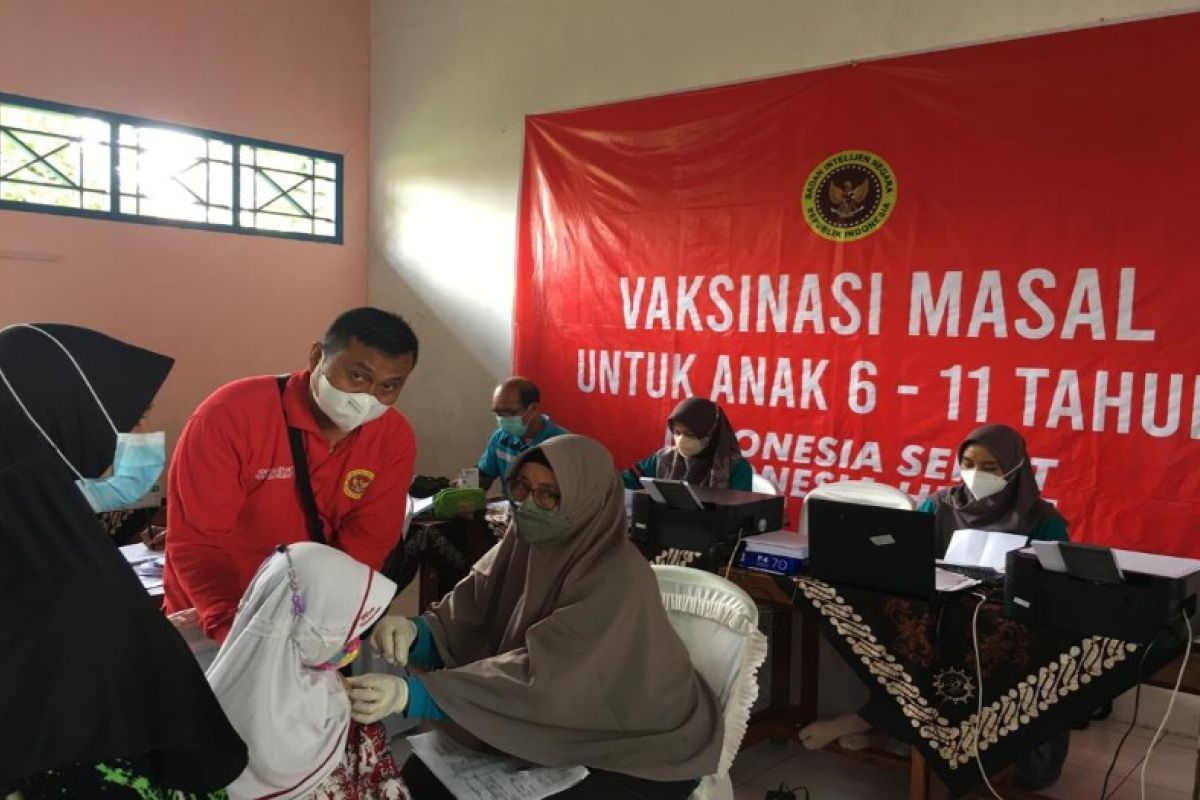 Maksimalkan pencapaian vaksinasi anak, BIN Jateng jemput bola di 7 kabupaten/kota