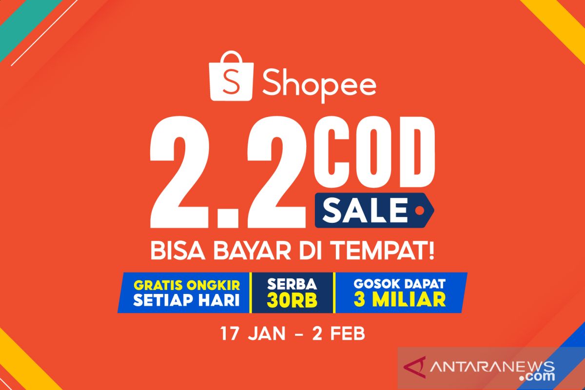 Shopee ajak pengguna belanja  praktis di 2.2 COD Sale