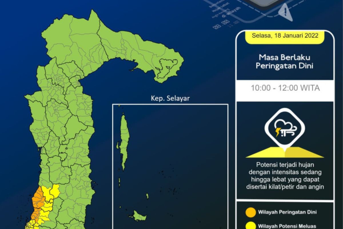 BMKG: Waspadai dampak hidrometeorologi tiga hari ke depan