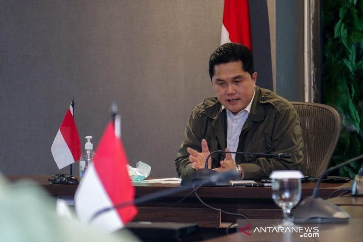 Erick Thohir menargetkan BUMN akan menjadi "e-government" akhir 2022