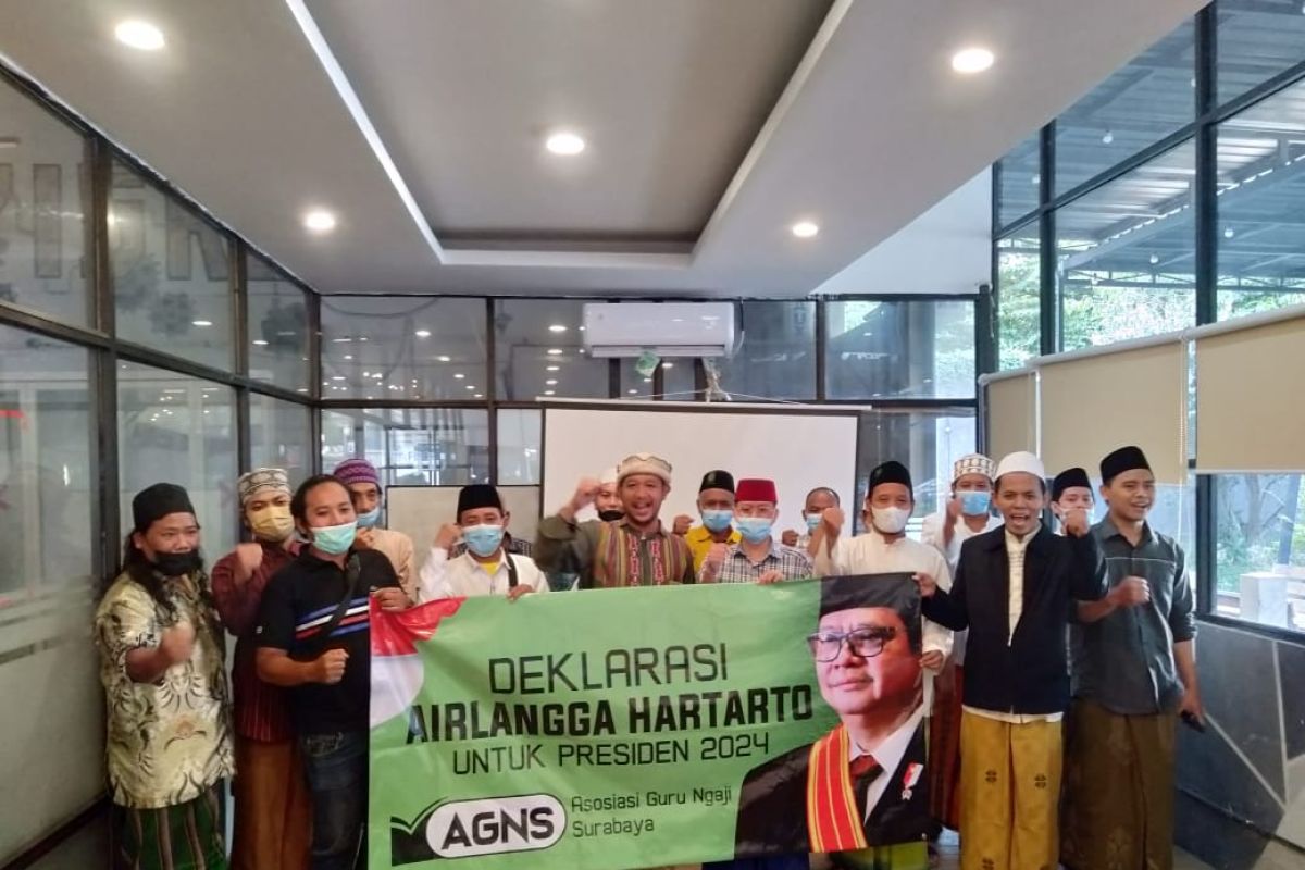 Guru ngaji Surabaya deklarasikan Airlangga maju Pilpres 2024