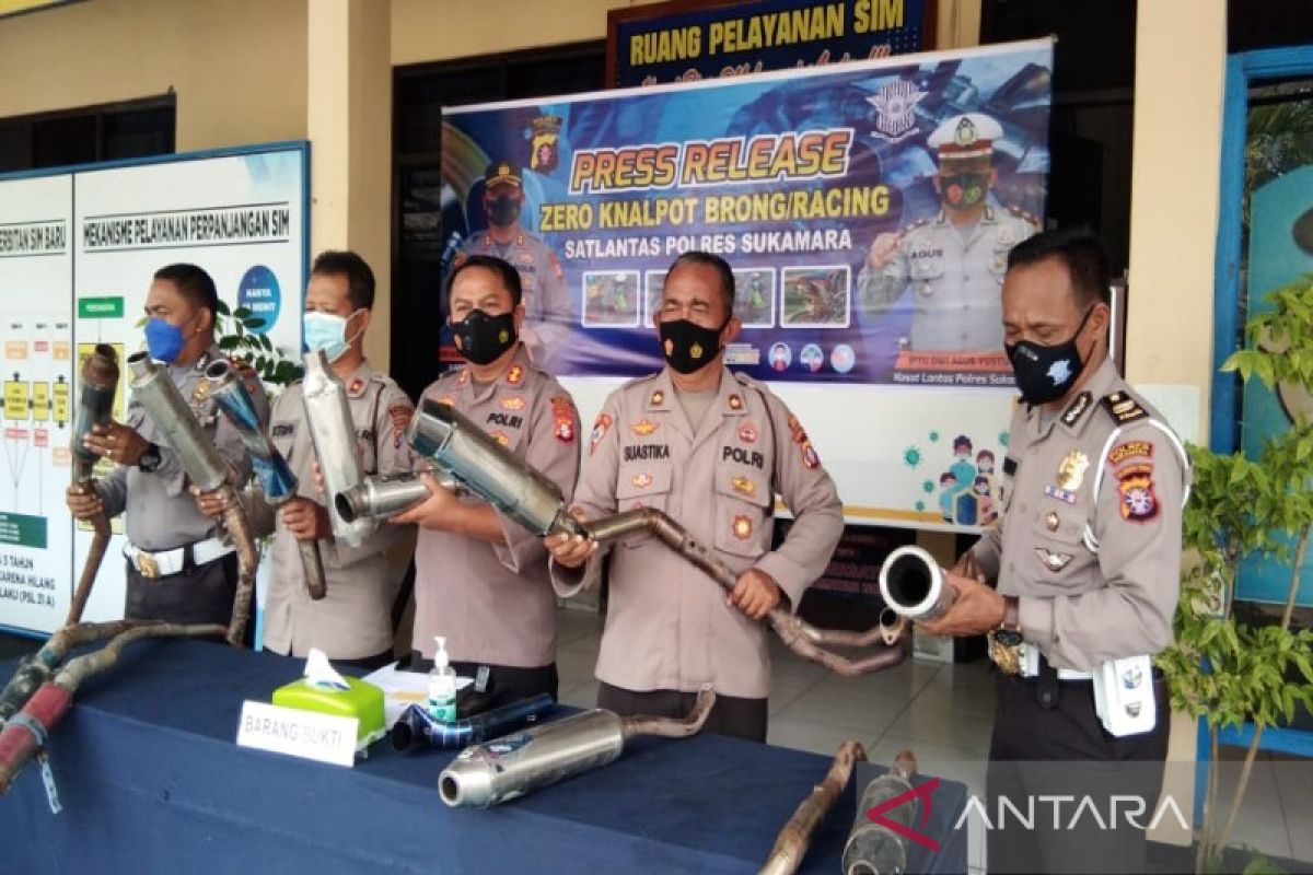 Polres Sukamara gencar tertibkan knalpot brong