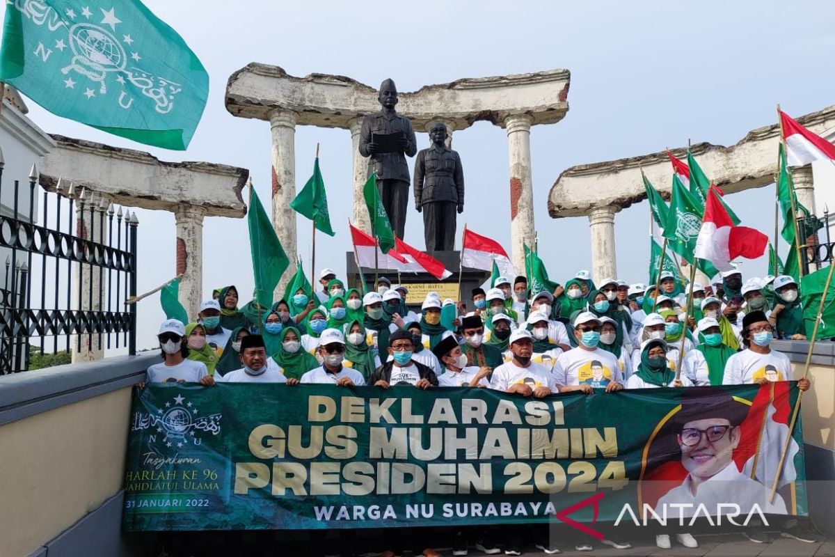 Warga muda NU Surabaya deklarasikan Muhaimin Capres 2024