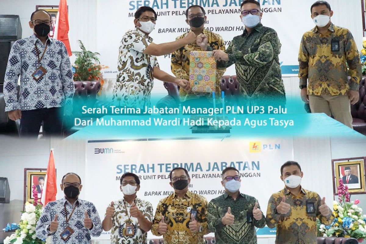 Wardi Hadi Pamit, Agus Tasya resmi nahkodai PLN UP3 Palu