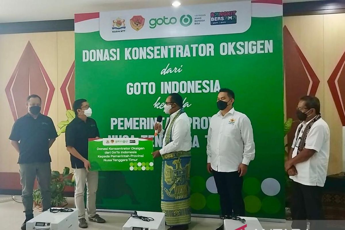 Wagub NTT apresiasi GoTo bantu  konsentrator oksigen mengatasi pandemi