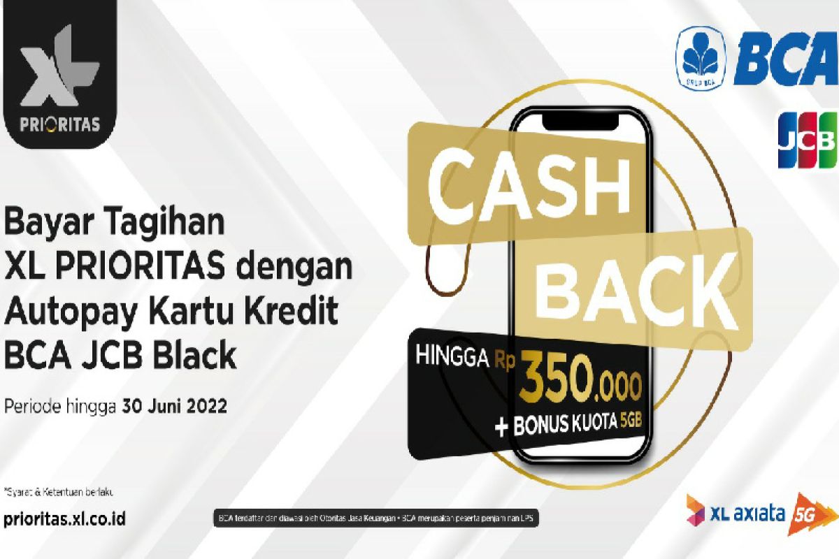 Ada bonus kuota dan cashback, Bayar tagihan XL PRIORITAS pakai ini