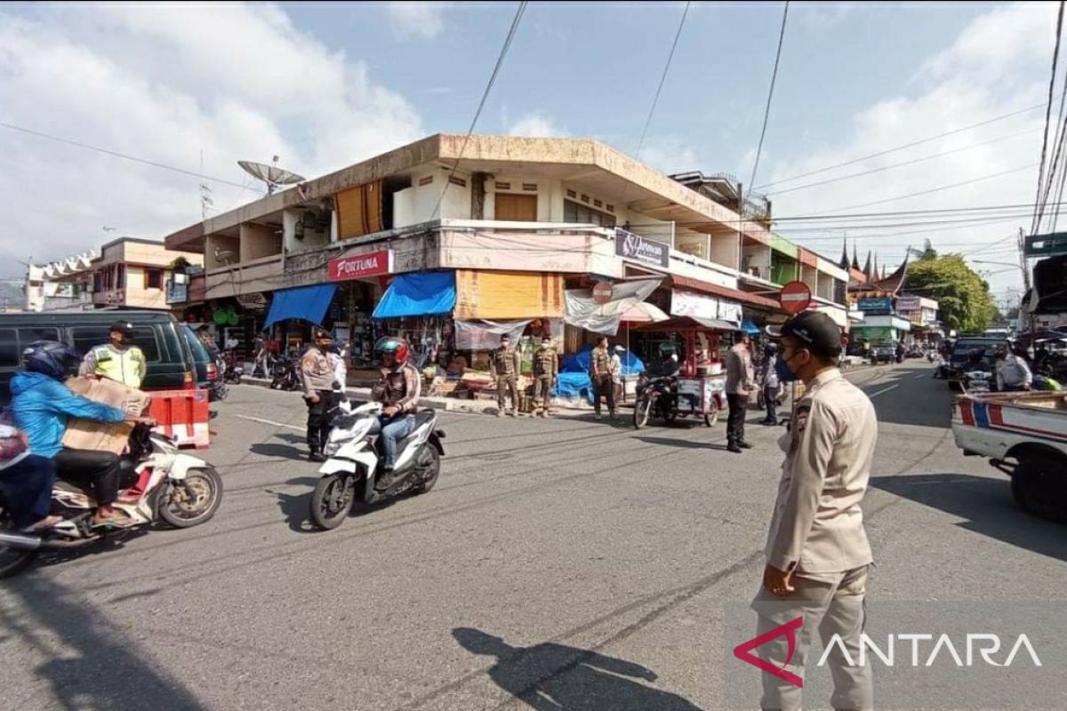 30 orang tak bermasker terjaring operasi yustisi di Padang Panjang