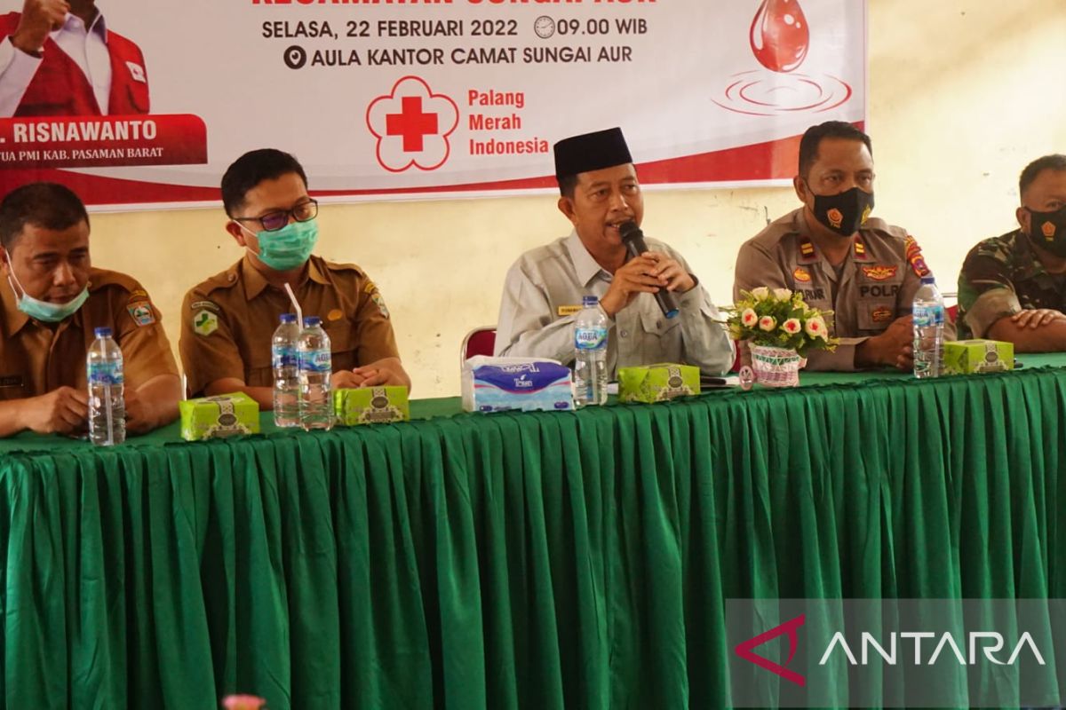 PMI Pasbar sosialisasikan pentingnya donor darah, untuk atasi kekurangan stok