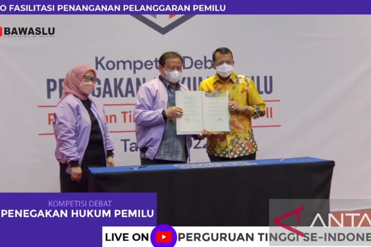 Rektor UNP tandatangani Nota Kesepahaman dengan Bawaslu RI