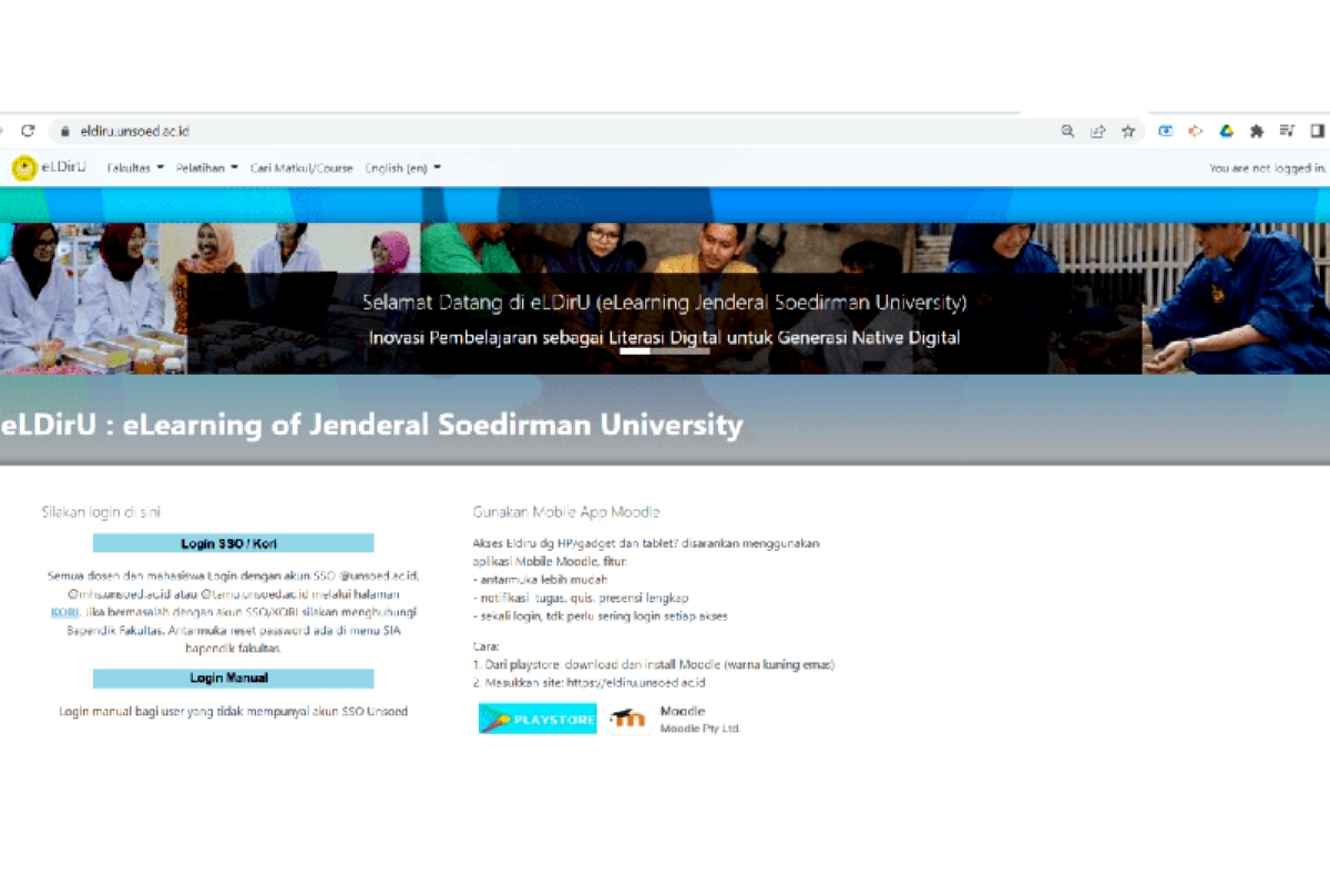 Fakultas Teknik Unsoed gelar pelatihan "E-learning Jenderal Soedirman University"