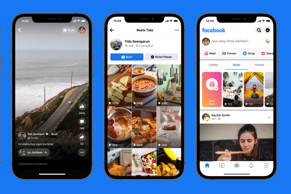 Facebook merilis fitur Reels yang serupa di Instagram