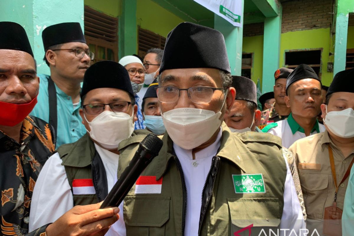 Ini pesan Ketum PBNU  Gus Yahya saat kunjungi korban gempa di Pasaman Barat