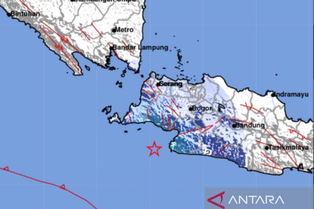 Gempa bumi bermagnitudo 4,8 guncang Bayah, Banten