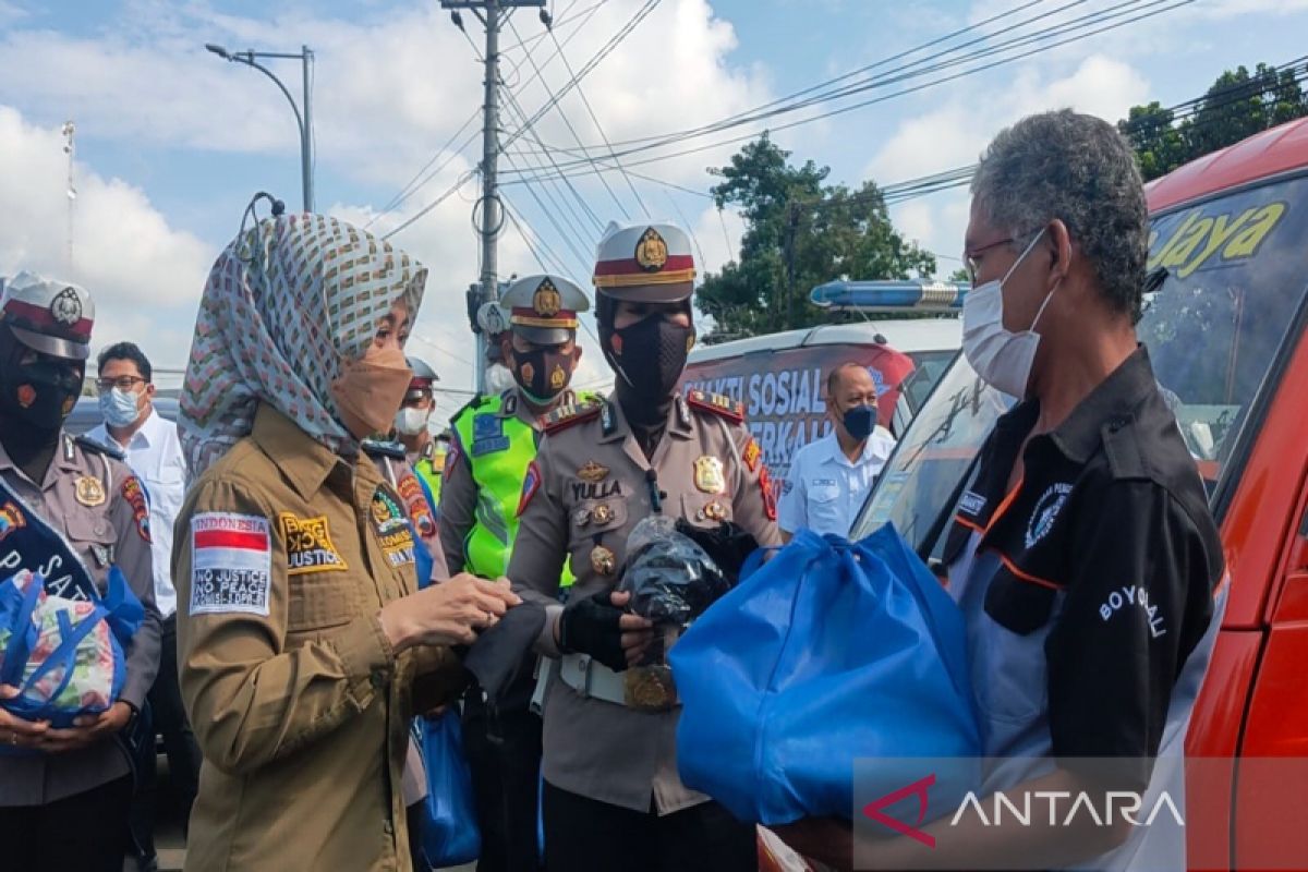 Polres Boyolali gelar operasi Keselamatan dengan baksos bagikan sembako