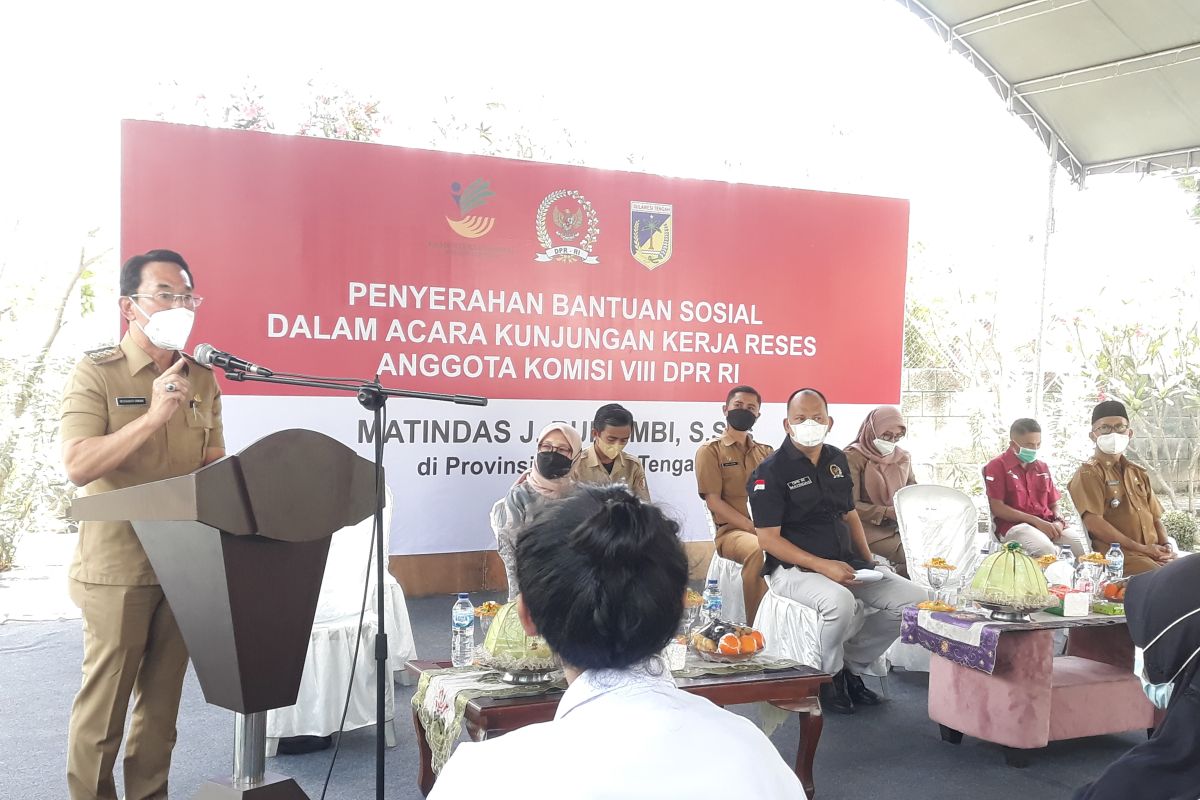 Bupati Sigi  harap bantuan atensi dari Kemensos tepat sasaran