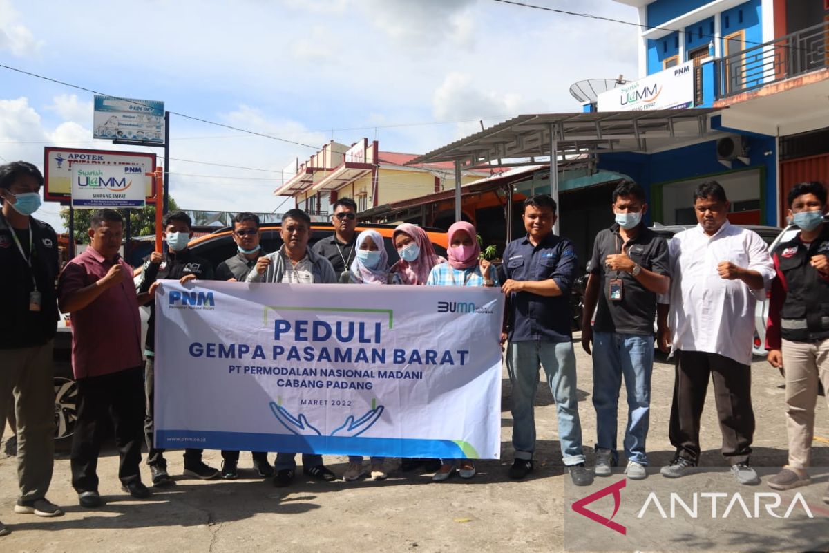 PNM serahkan bantuan untuk korban gempa di Pasaman Barat