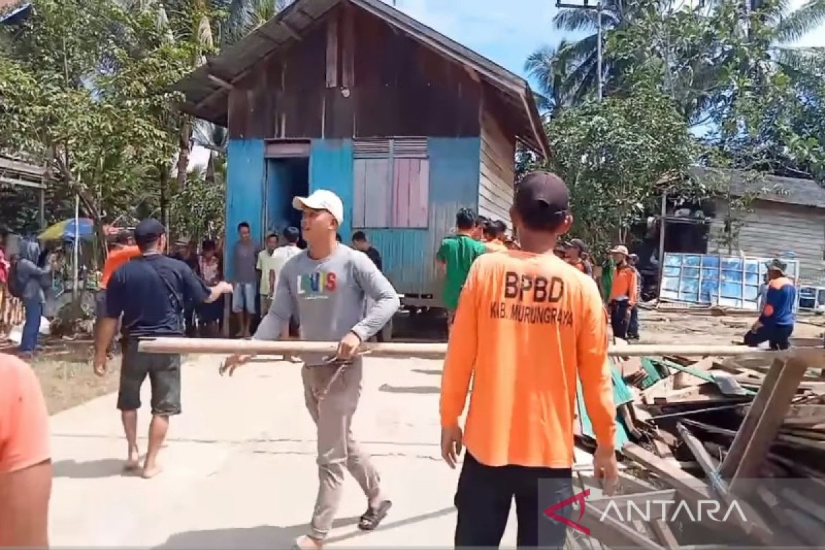 Terancam abrasi, BPBD Murung Raya relokasi rumah warga