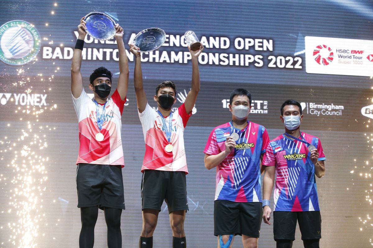 Bagas/Fikri jinakan The Daddies rebut gelar juara di debut All England 2022