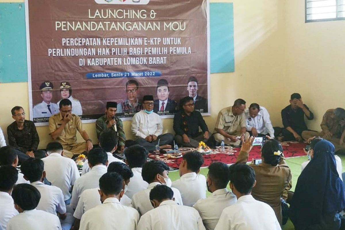 Pemkab Lombok Barat mulai data pelajar calon pemilih Pemilu 2024