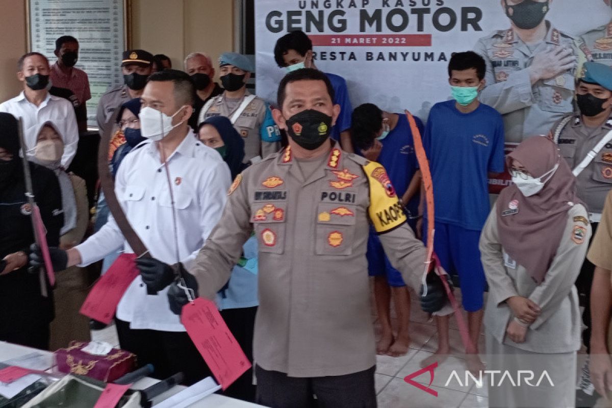 Polresta Banyumas ungkap kasus perusakan libatkan geng  motor