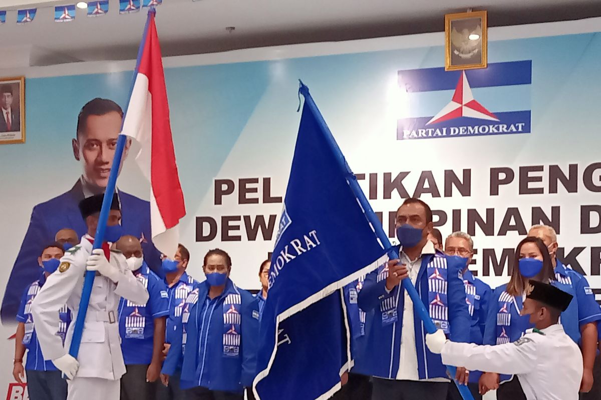 AHY melantik pengurus Demokrat Provinsi Papua Barat