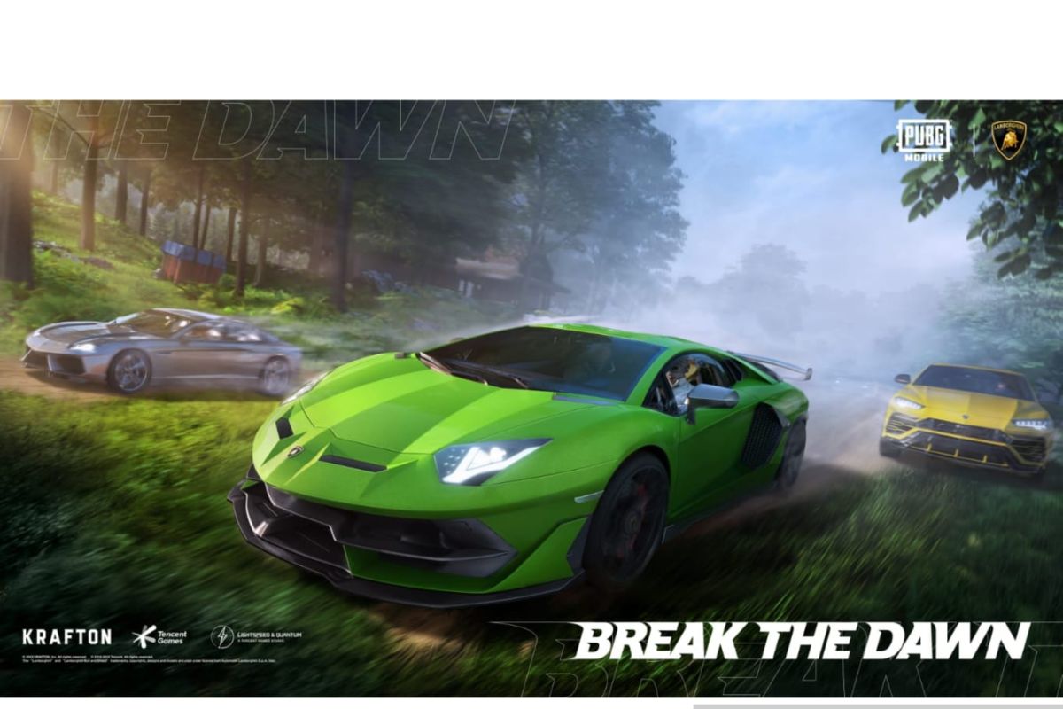 Deretan Lamborghini ramaikan pertarungan  PUBG Mobile di peta Erangel