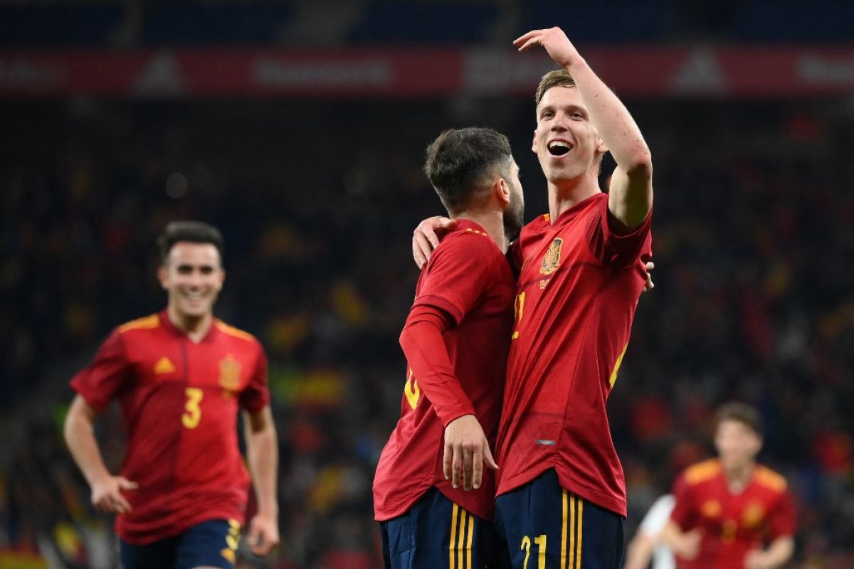 Dani Olmo antar Spanyol menang 2-1 atas Albania