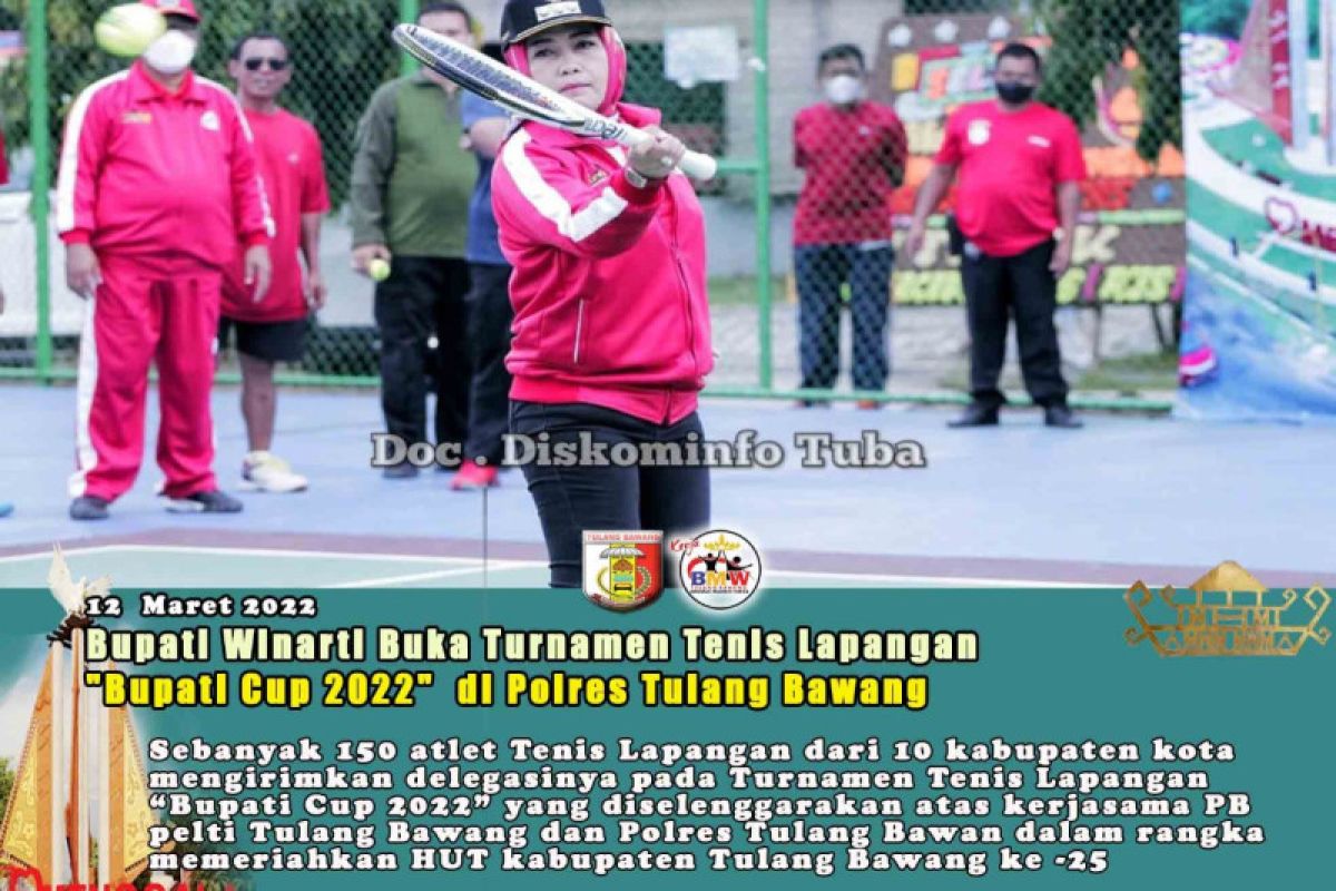 Bupati Tuba buka turnamen tenis lapangan