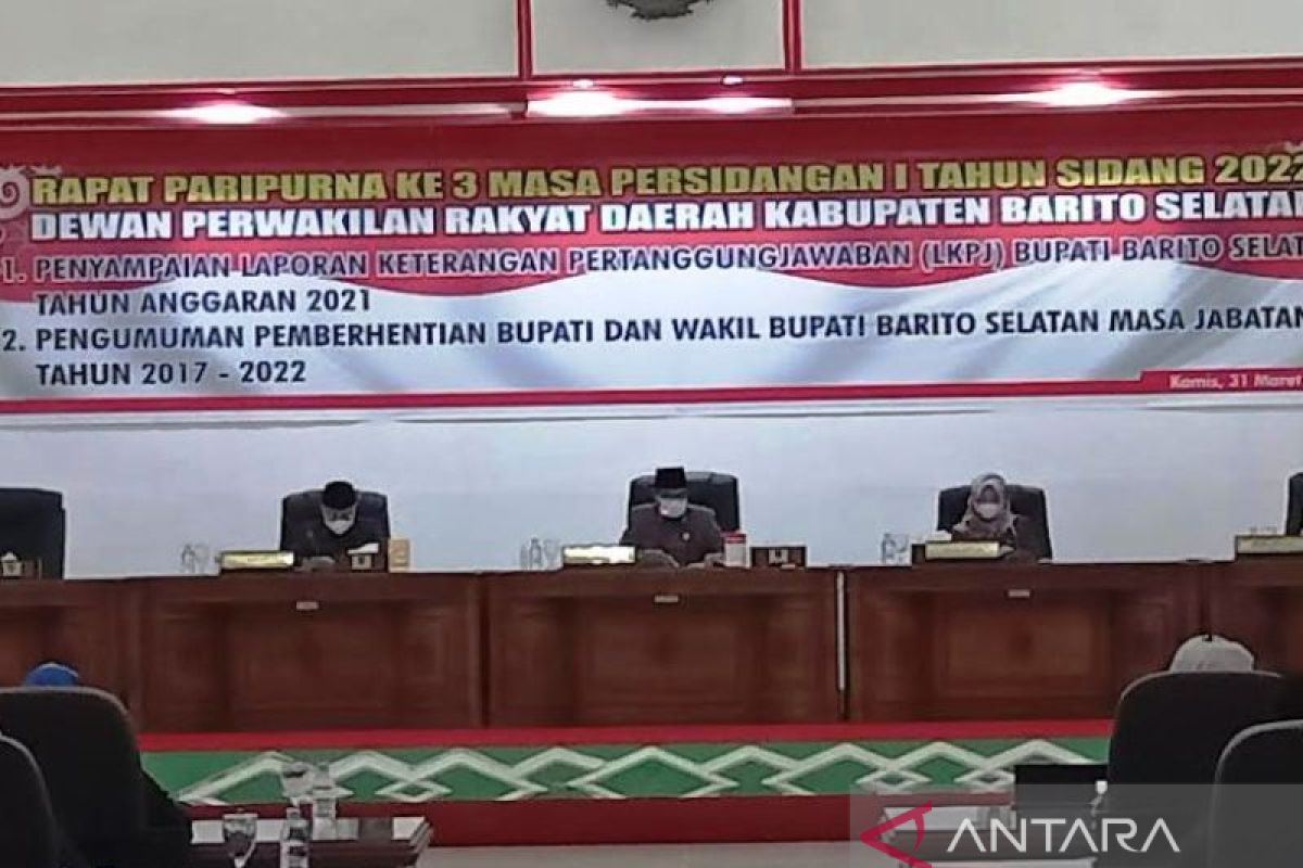 Jabatan Bupati Barsel berakhir 22 Mei, DPRD adakan sidang paripurna