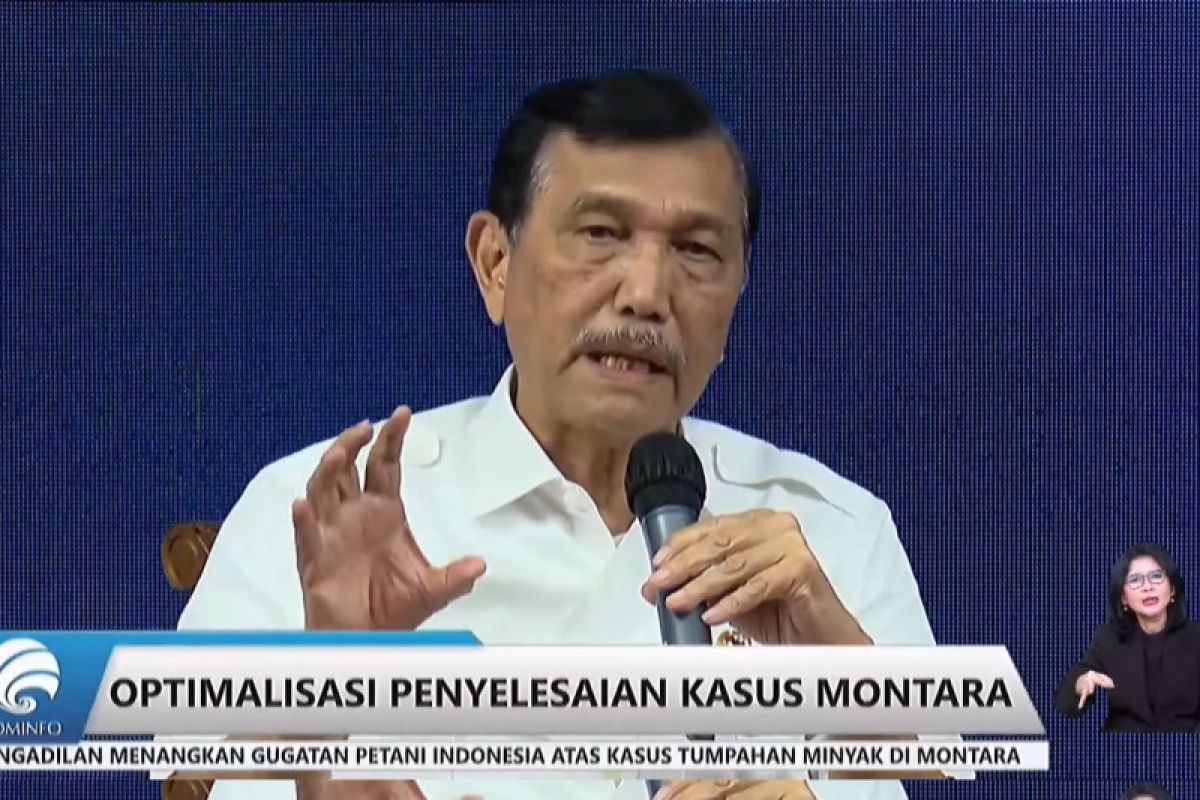 Luhut bilang pemerintah tegas gugat kasus Montara untuk rakyat NTT