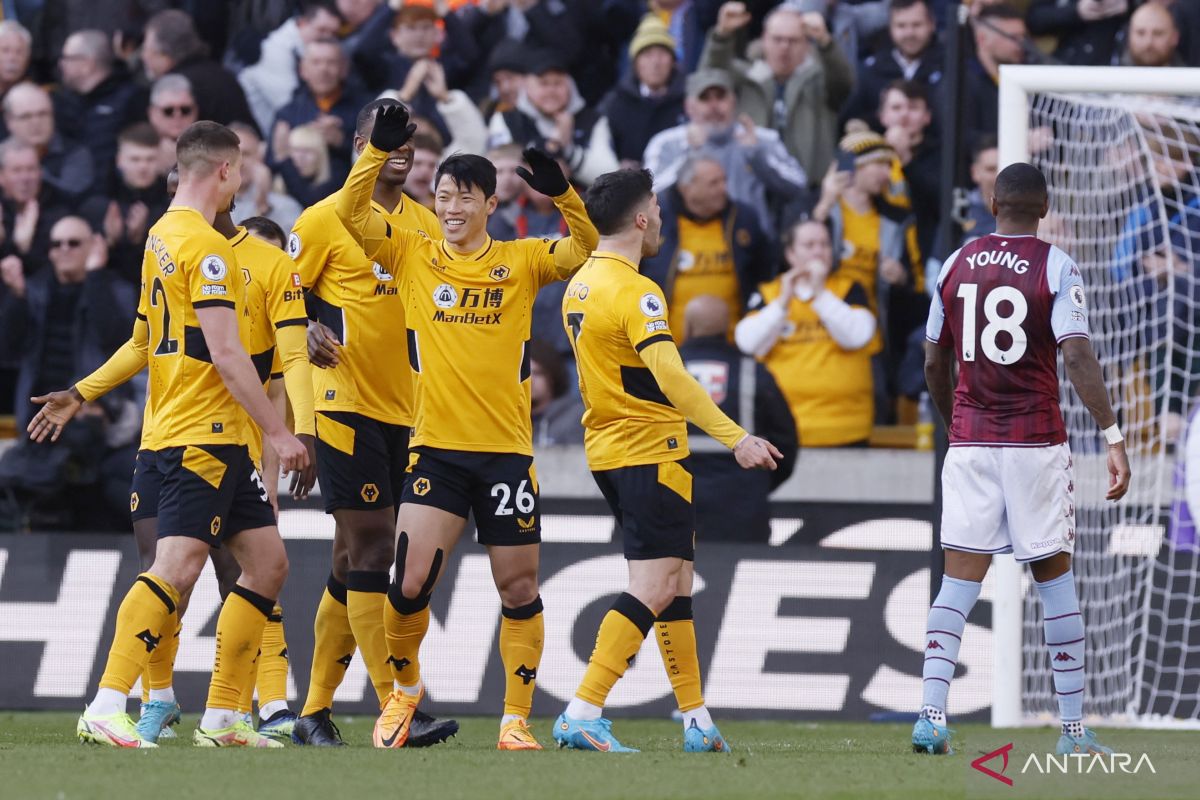 Wolves hajar Aston Villa, Leeds tahan imbang Southampton