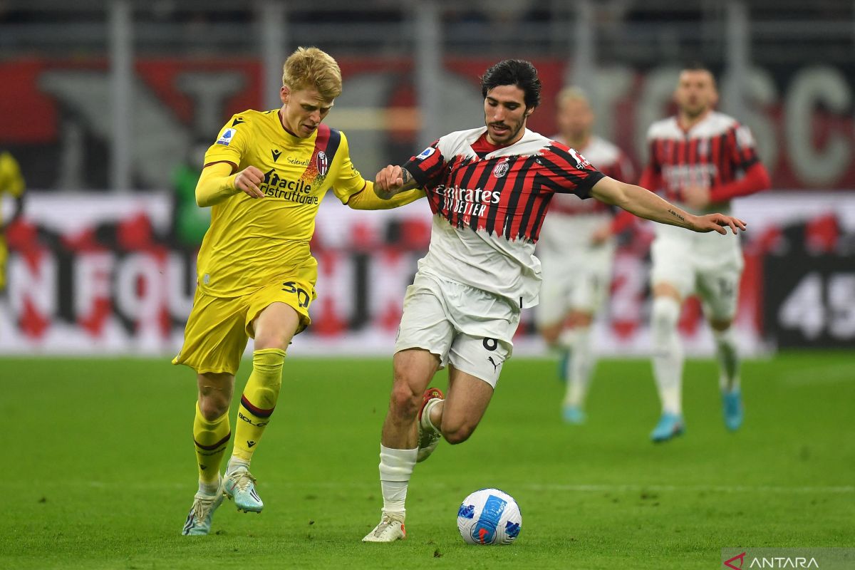 AC Milan vs Bologna main imbang tanpa gol