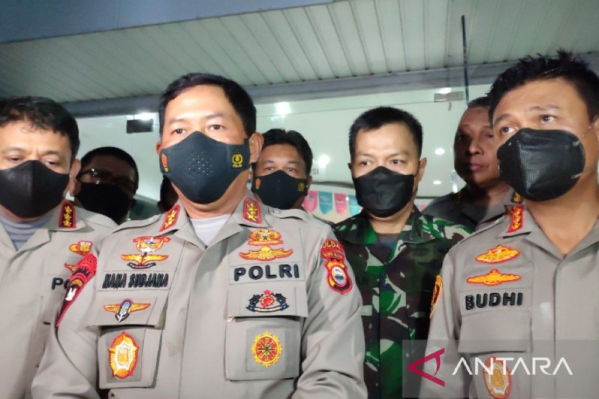 Ditangkap polisi, belasan orang diduga perusuh saat demo di Makassar