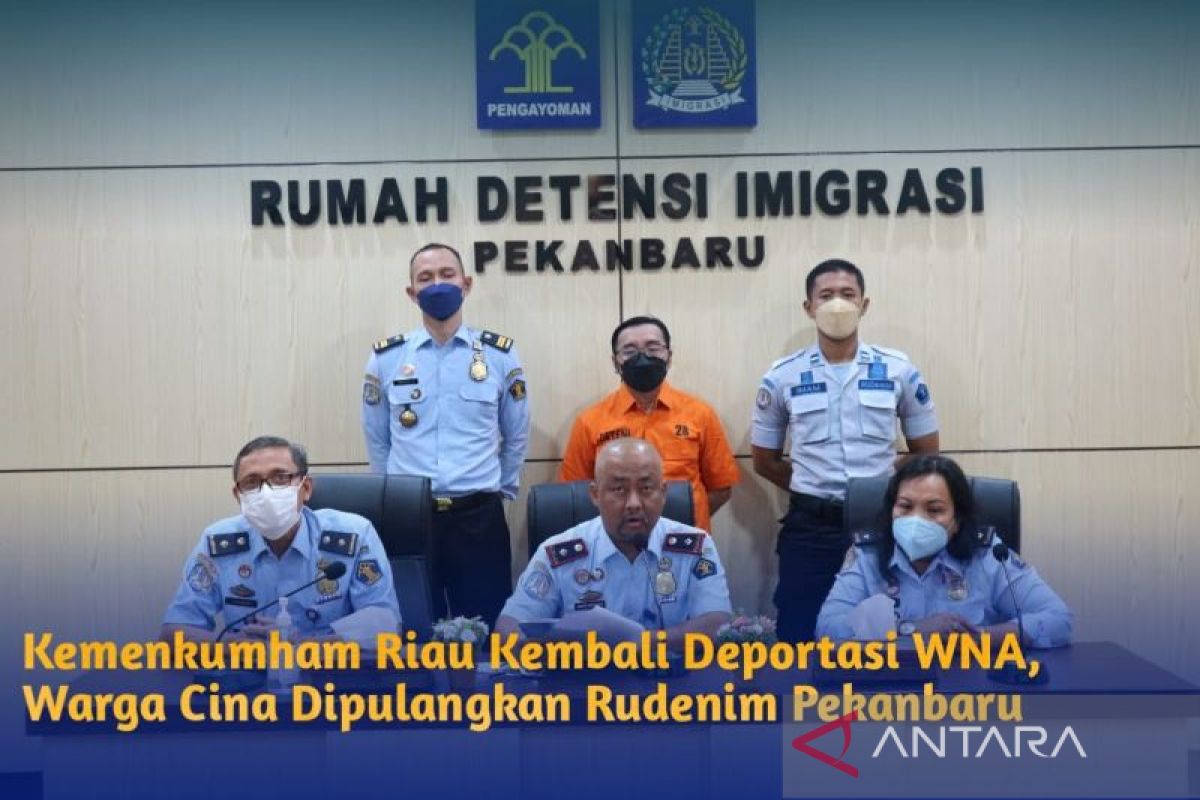 Imigrasi Pekanbaru deportasi 1 WNA China karena lewati batas izin keluar