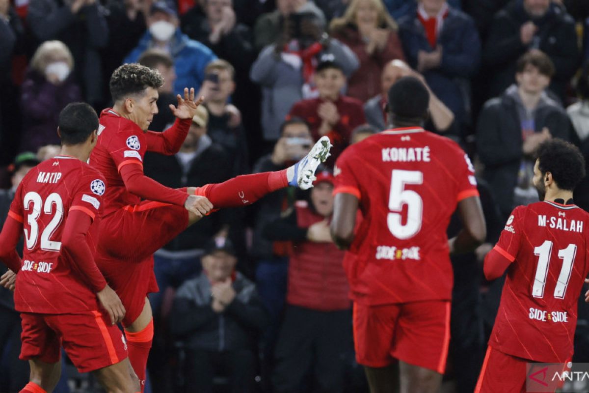 Liverpool unggul agregat 6-4 atas Benfica