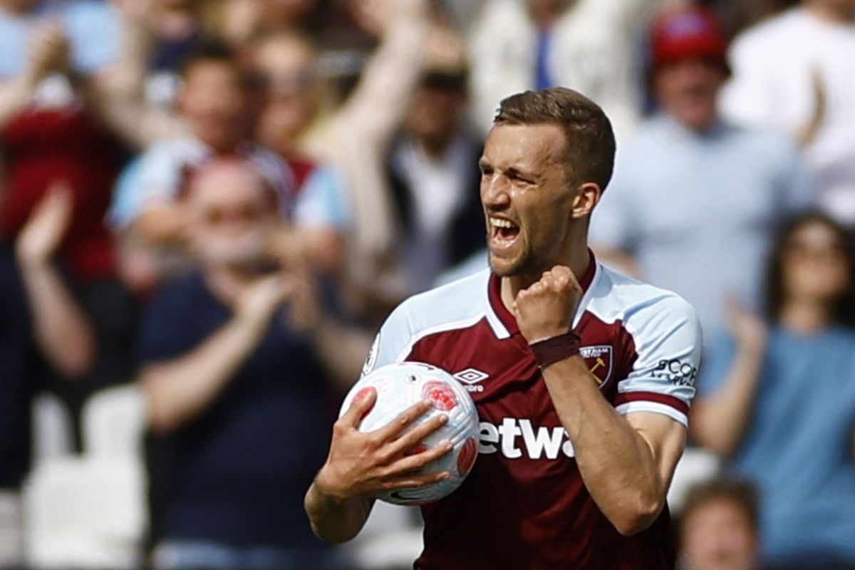 Tomas Soucek selamatkan West Ham united yang nyaris dipermalukan Burnley