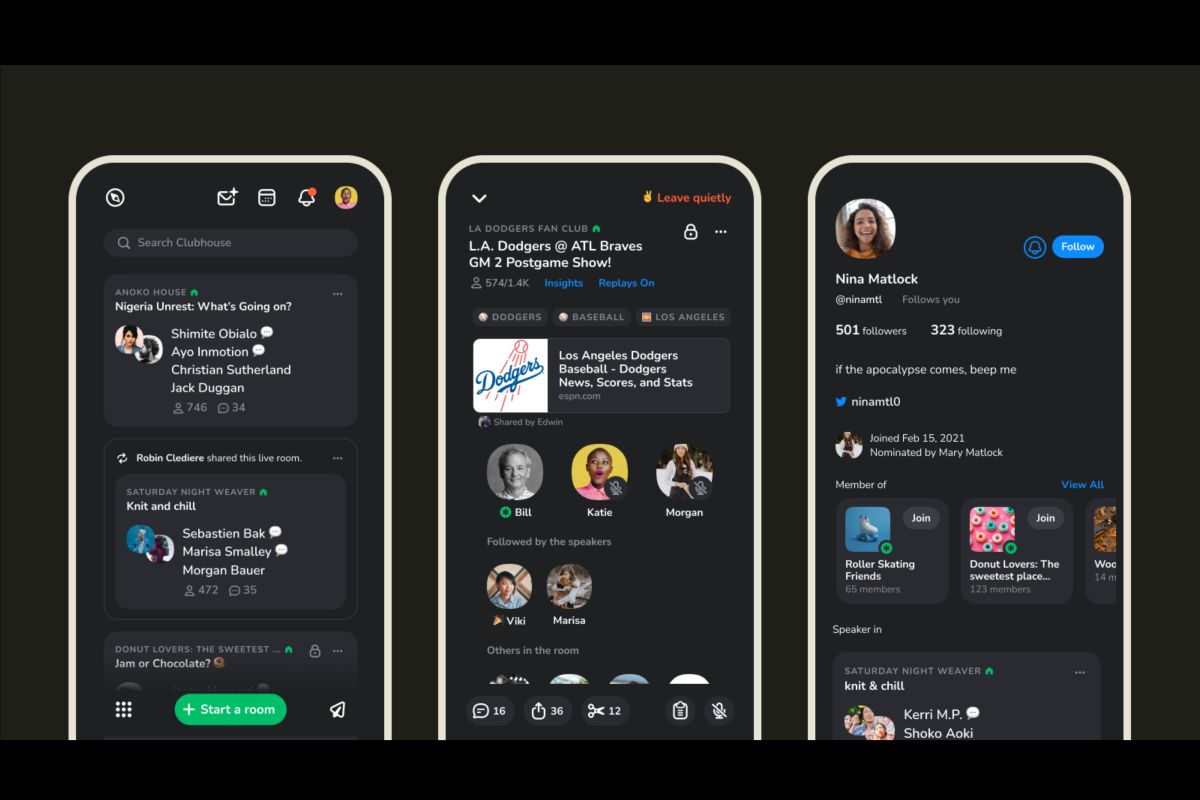 Kini Clubhouse punya fitur 'dark mode'