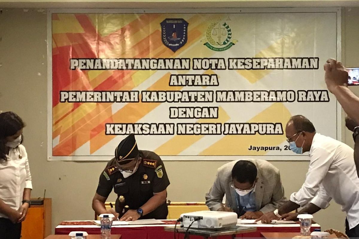 Kejari Jayapura-Pemkab Mamra kerja sama penanganan hukum perdata-TUN