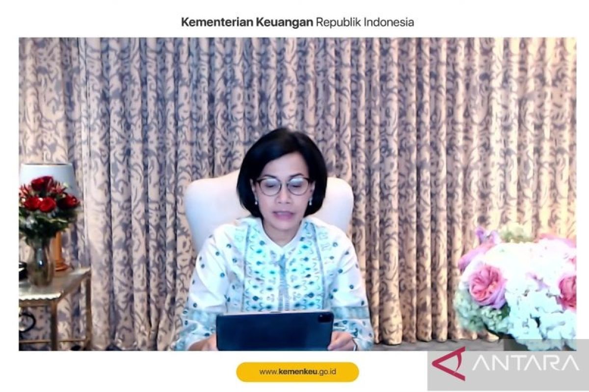 Menkeu Sri Mulyani sebut penarikan utang pada Maret 2022 turun 55,6 persen