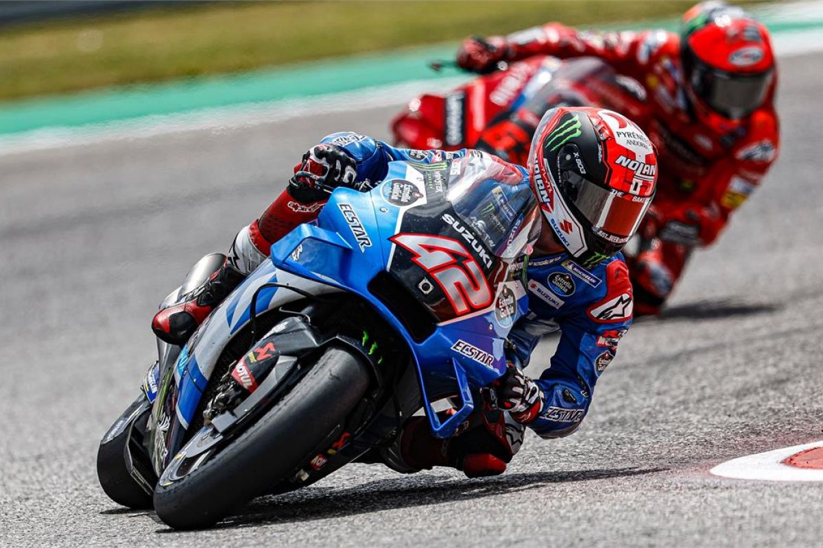 Rins siap tempur di "rollercoaster" Portimao dengan motor GSX-RR Suzuki