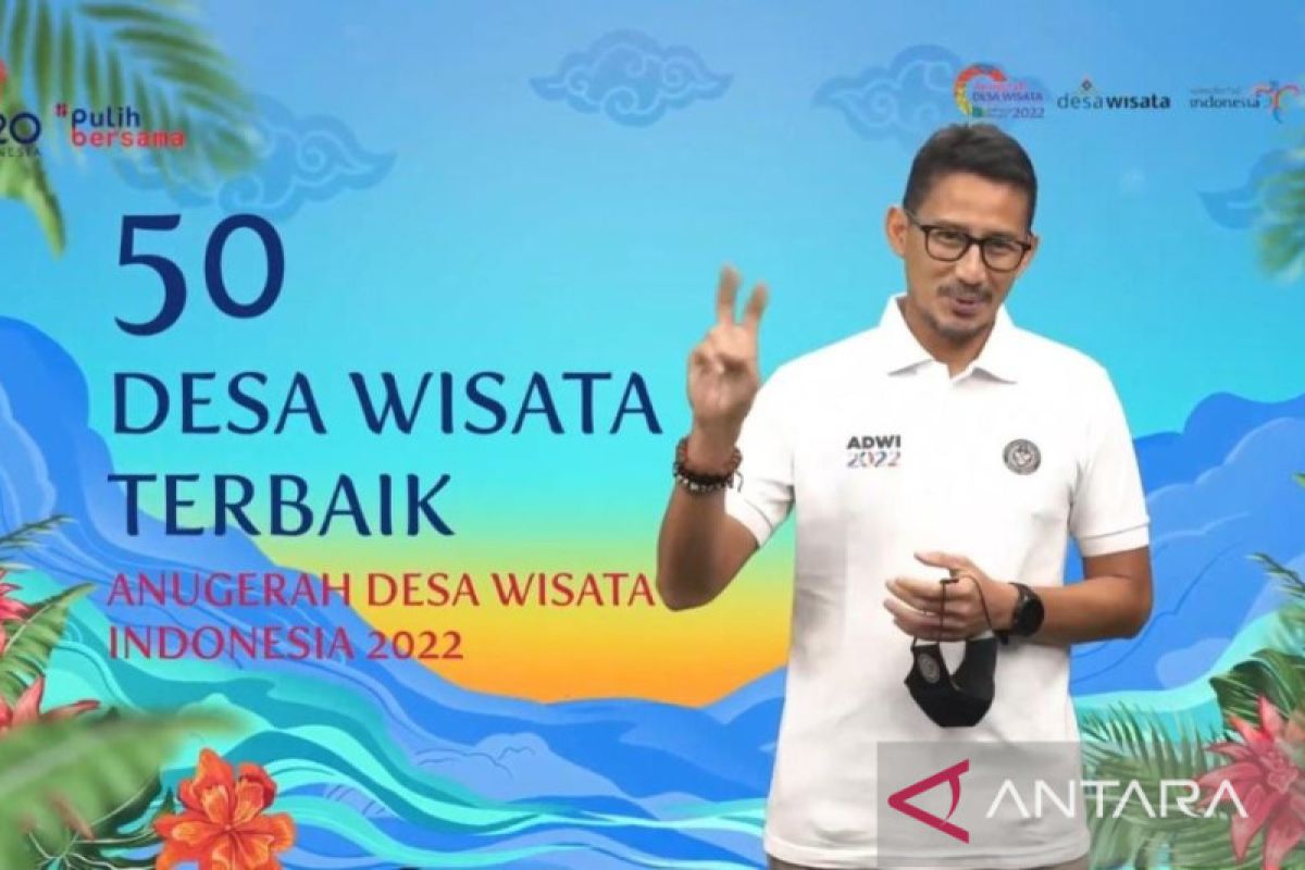 Menparekraf  bakal berkunjung ke 50 desa wisata yang lolos ajang ADWI 2022