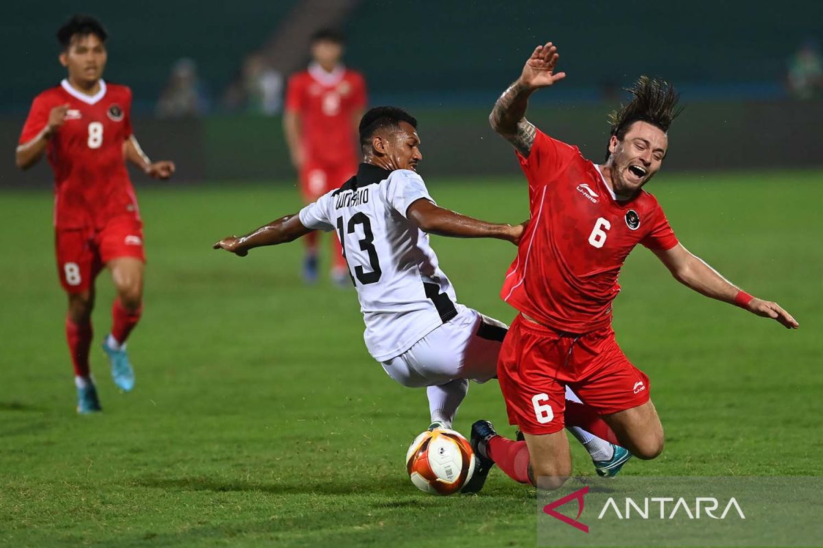 SEA Games, dua gol Witan antar Indonesia tundukkan Timor Leste 4-1