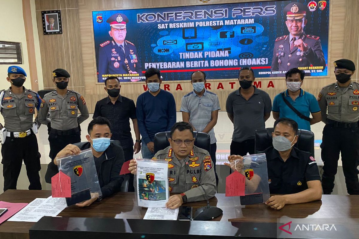 Penyebar hoaks foto korban pemanahan di Kota Mataram terancam 6 tahun bui