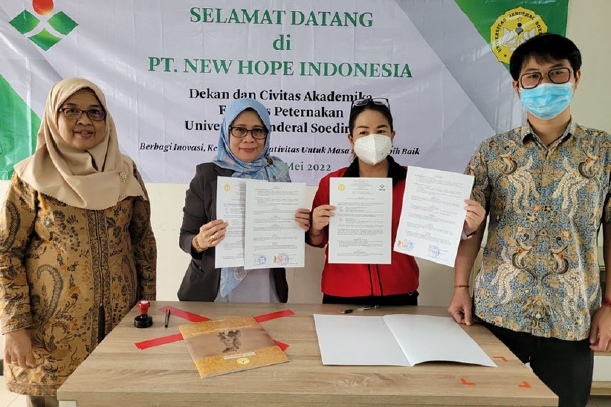 Dukung MBKM, Fapet Unsoed jalin kerja sama dengan PT New Hope Indonesia